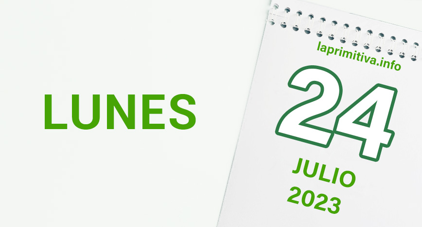 Datos de la lotería Primitiva - lunes 24 de julio de 2023