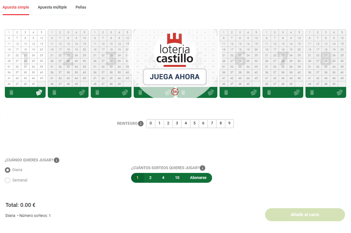 Jugar a la Loteria Primitiva Online, LaPrimitiva.info