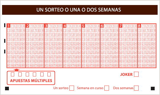 Boleto Loteria Primitiva multisorteo