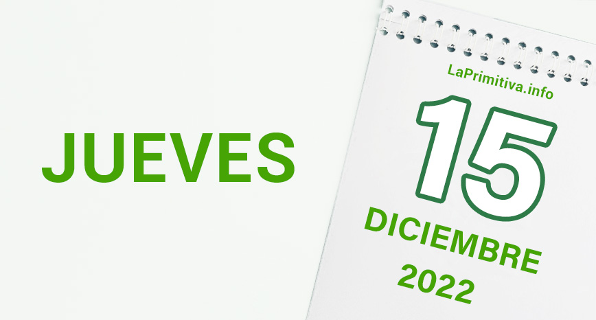 Acertantes del sorteo de La Primitiva del 15 de diciembre de 2022.