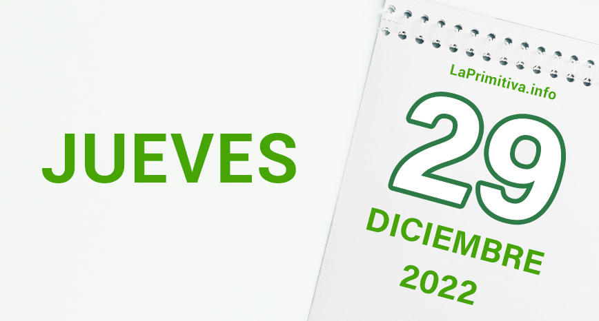Ganadores y premios de La Primitiva del 29 de diciembre de 2022.