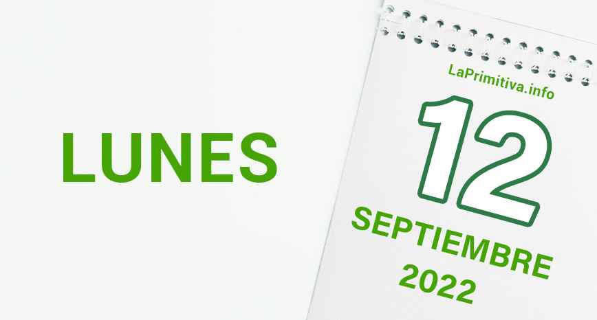 Datos de el sorteo de La Primitiva del lunes 12 de septiembre de 2022