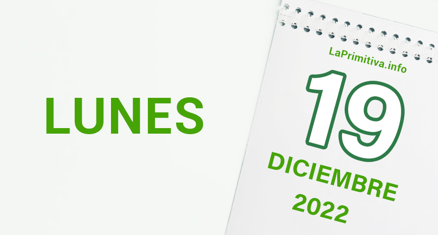 Números y acertantes de La Primitiva del lunes, 19 de diciembre de 2022.