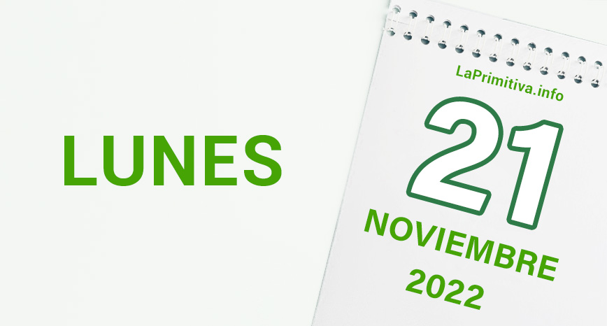 Números y acertantes del sorteo de la Primitiva del lunes 21 de noviembre de 2022.