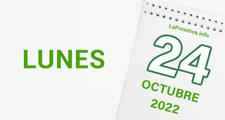 Datos del sorteo de la Primitiva del lunes, día 24 de octubre de 2022.