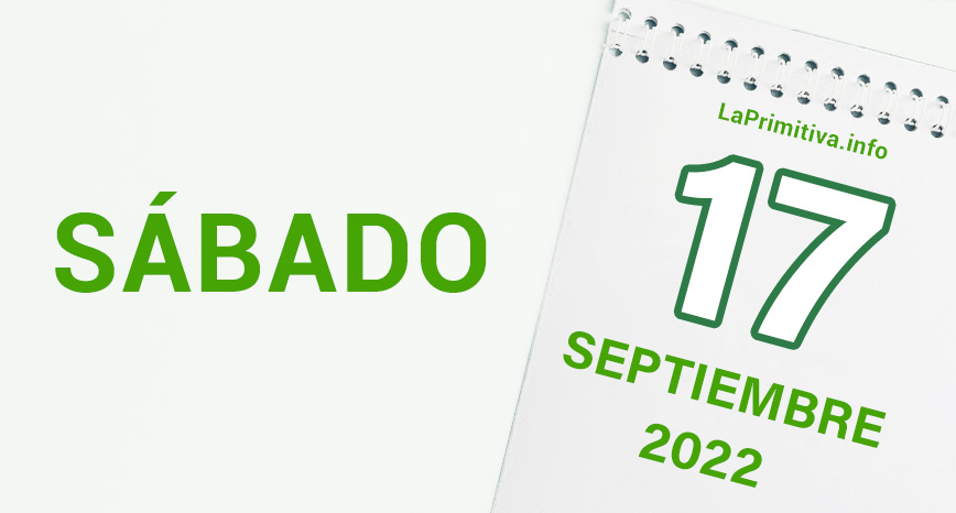 Información sobre el sorteo de La Primitiva del 17 de septiembre de 2022