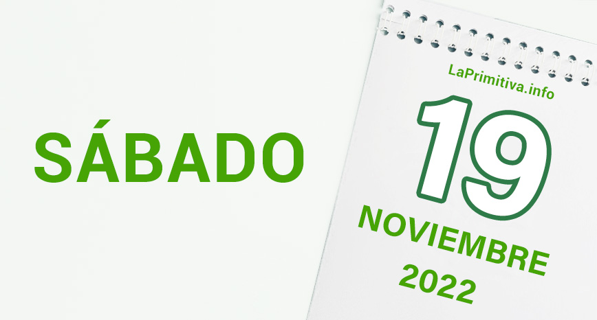 Combinación ganadora y acertantes de la Primitiva del sábado, 19 de noviembre de 2022