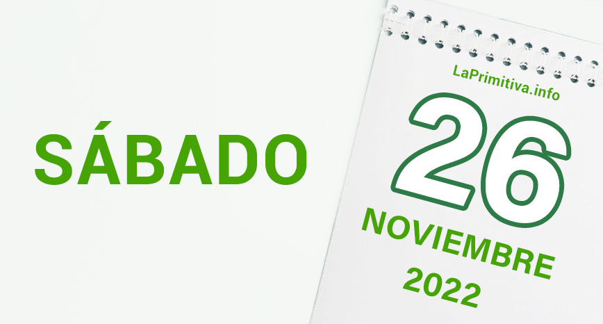 Boletos ganadores en el sorteo de la Primitiva del sábado 26 de noviembre de 2022