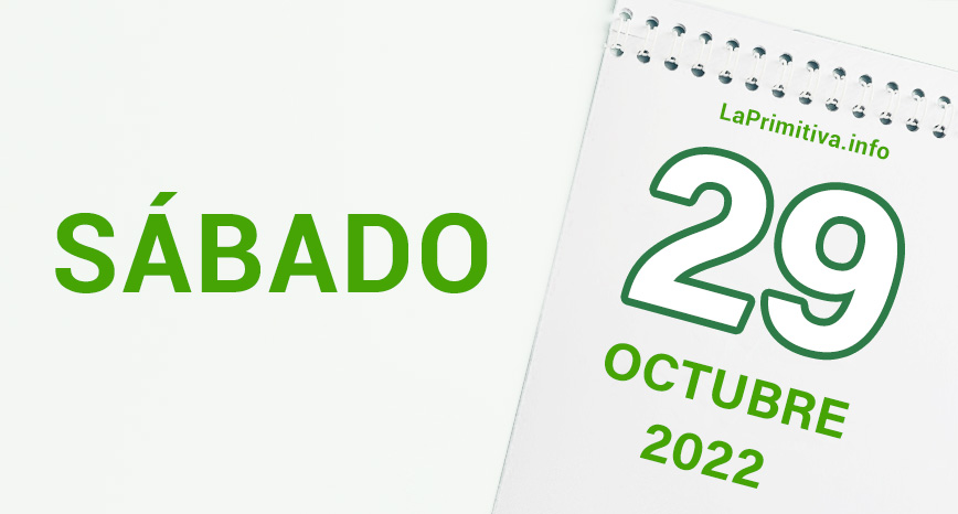 Resultados de La Primitiva del sábado, 29 de octubre de 2022