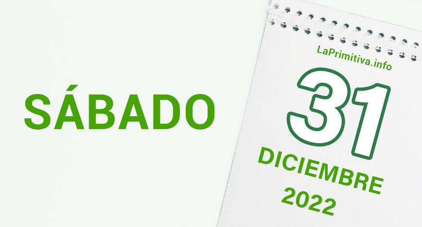 Ganadores en el sorteo de La Primitiva del sábado, día 31 de diciembre de 2022.