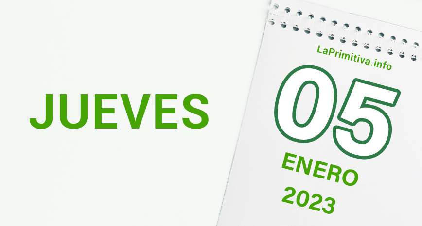 Datos del sorteo de La Primitiva del jueves, 5 de enero de 2023