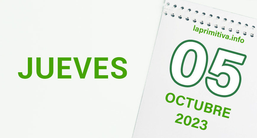 Sorteo de la Primitiva del jueves, 5 de octubre de 2023