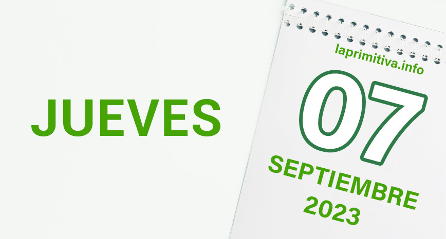 Premios de la Primitiva, jueves 7 de septiembre de 2023