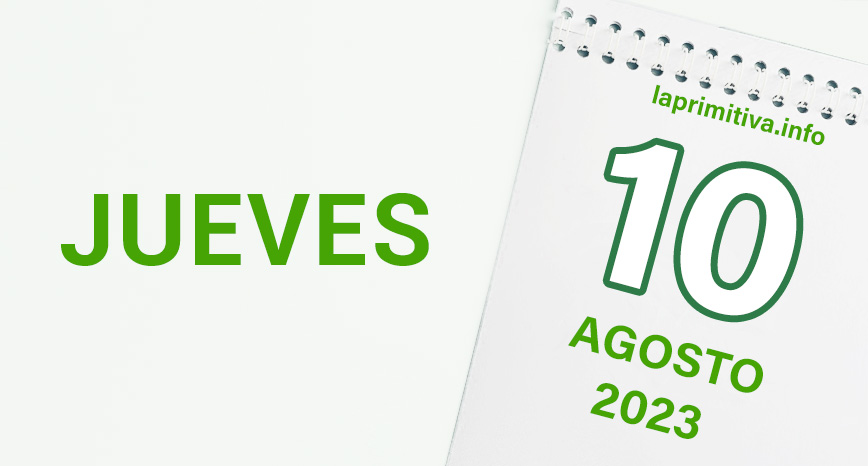 Sorteo Primitiva, información del jueves 10 de agosto de 2023