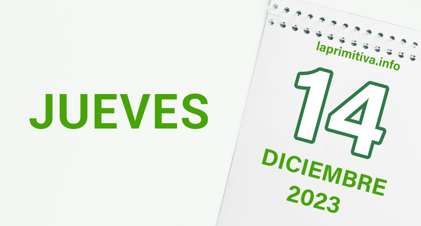 Primitiva: datos del sorteo - jueves 14 de diciembre 2023