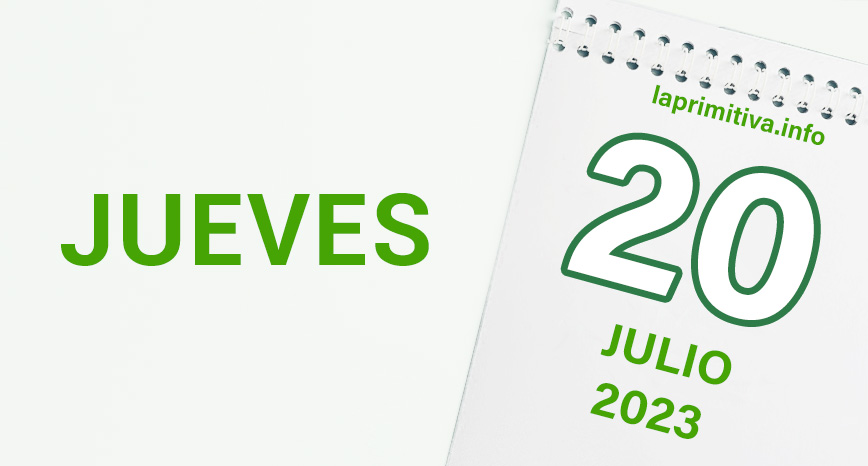 Sorteo de la Primitiva, información del jueves 20 de julio de 2023