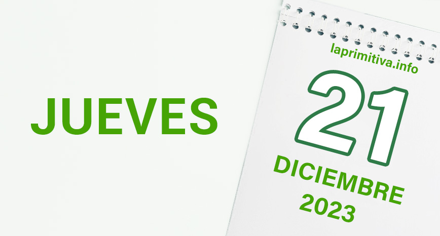 Premios de la Primitiva - jueves 21 de diciembre 2023