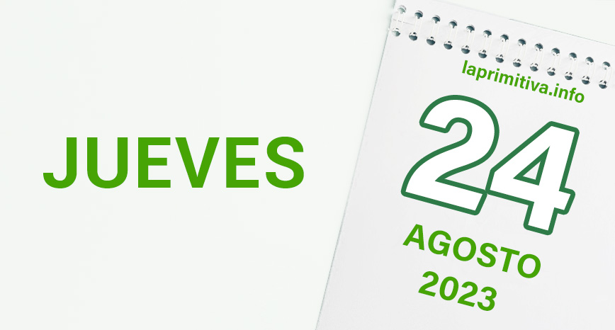 Lotería Primitiva, datos del jueves 24 de agosto de 2023