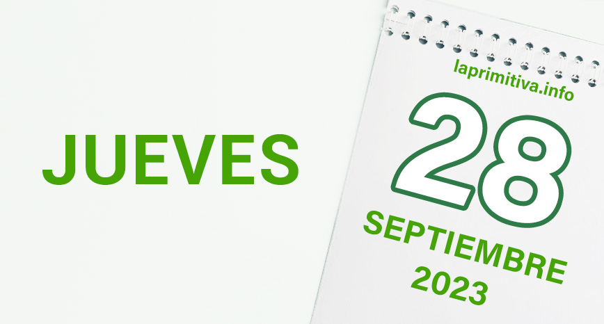 Sorteo de la Primitiva del jueves, 28 de septiembre de 2023