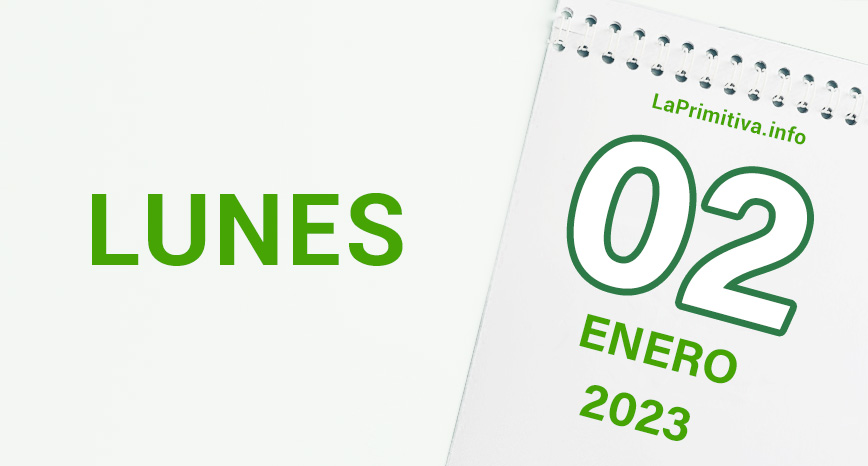 Datos del sorteo de La Primitiva del lunes, 2 de enero de 2023