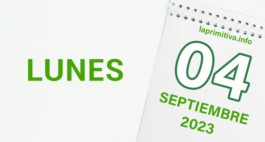 Premios Primitiva del lunes: 4 de septiembre 2023