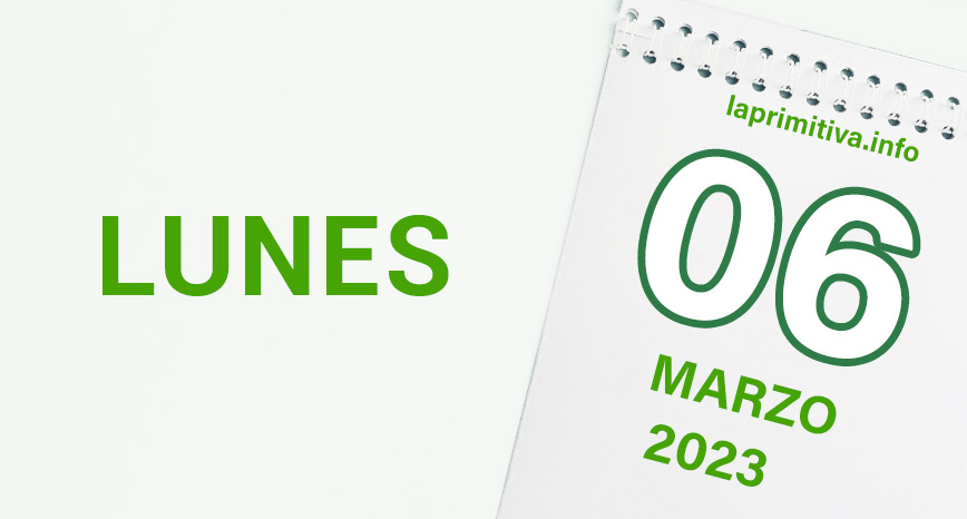 Información de La Primitiva, sorteo del lunes día 6 de marzo de 2023