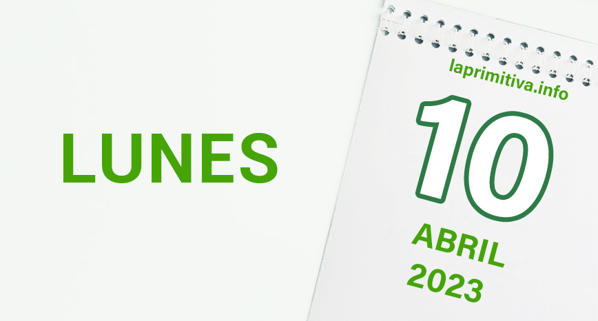 Sorteo de la Lotería Primitiva del lunes, 10 de abril de 2023.