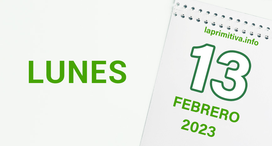 Información sobre el sorteo de La Primitiva del lunes, 13 de febrero de 2023