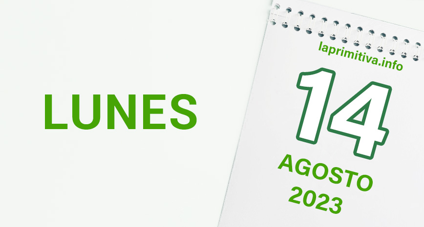 Primitiva - premios del lunes: 14 de agosto de 2023