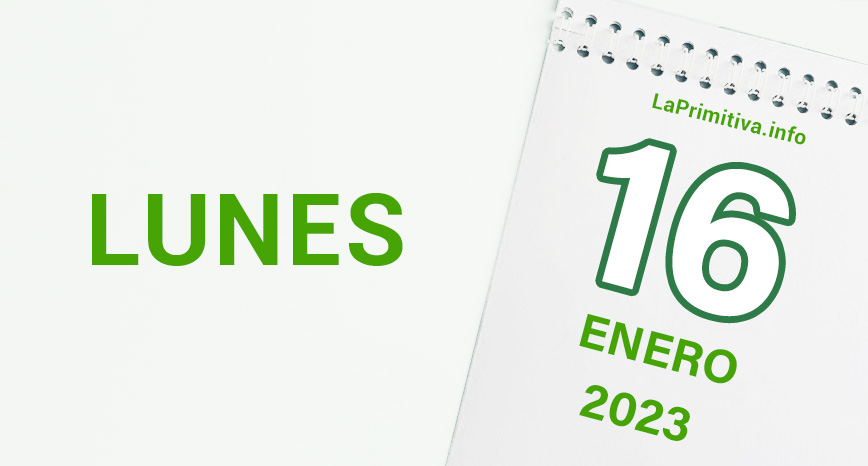 Datos del sorteo de La Primitiva del lunes, 16 de enero de 2023