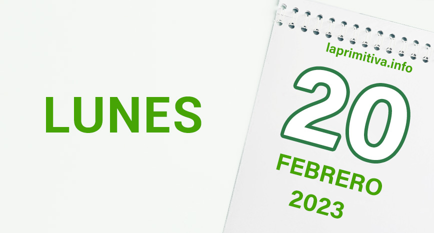 Datos del sorteo de La Primitiva del lunes, 20 de febrero de 2023