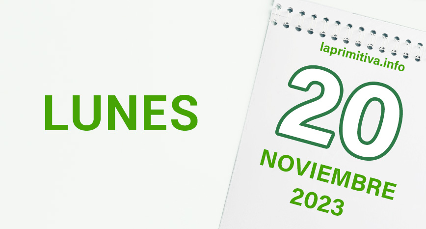 Combinación premiada en la Primitiva - 20 de noviembre 2023