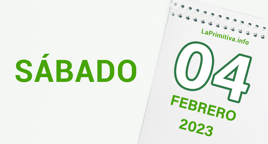 Información sobre sorteo de la Primitiva del sábado 4 de febrero de 2023