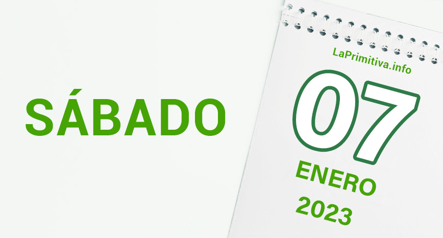 Datos del sorteo de la lotería Primitiva del sábado, 7 de enero de 2023