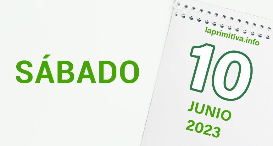 Información sobre la Primitiva, sorteo del sábado, día 10 de junio de 2023