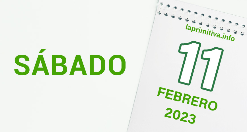 Datos del sorteo de la Primitiva del sábado, 11 de febrero de 2023.