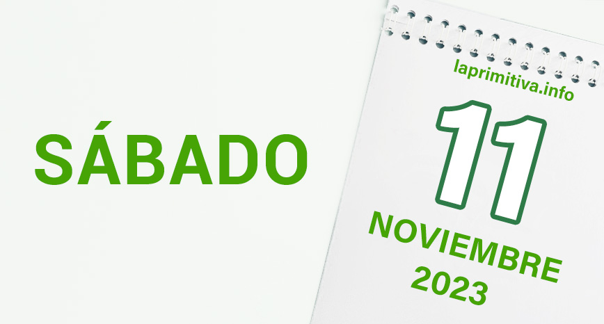 Reparto de premios de La Primitiva - Sábado, 11 de noviembre de 2023