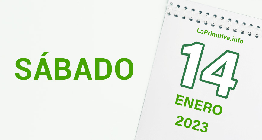 Datos del sorteo de la lotería Primitiva del sábado, 14 de enero de 2023