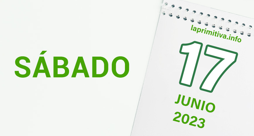 Escrutinio del sorteo de la Primitiva, sábado día 17 de junio de 2023