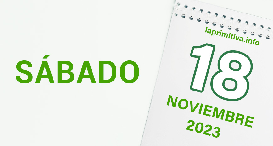 Premiados en La Primitiva, sábado, 18 de noviembre de 2023