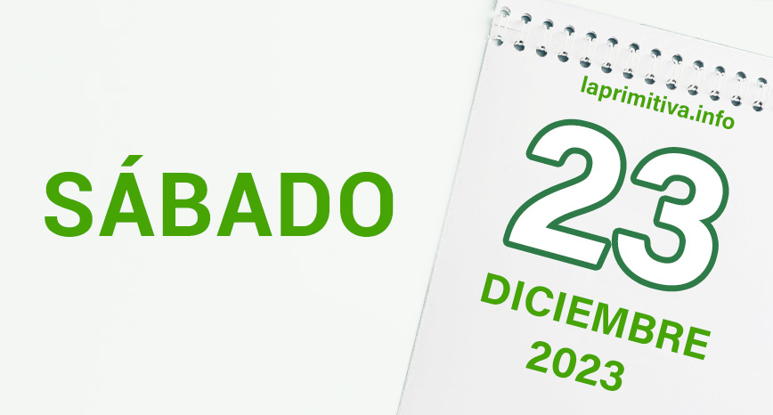 Sorteo de La Primitiva 23 de diciembre de 2023