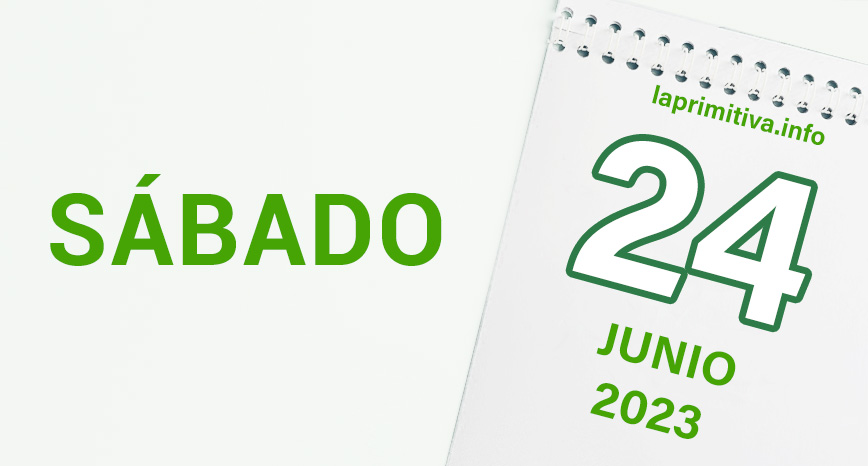 Escrutinio del sorteo de la Primitiva, sábado día 24 de junio de 2023