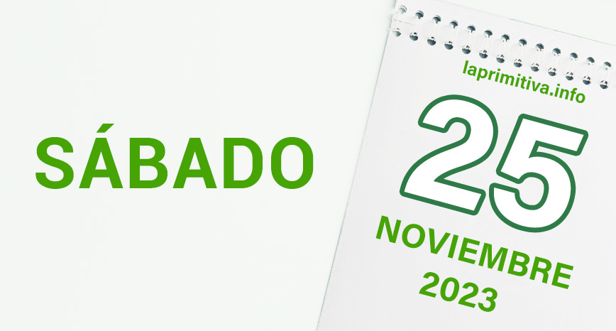 La Primitiva, reparto de premios del sábado 25 de noviembre de 2023