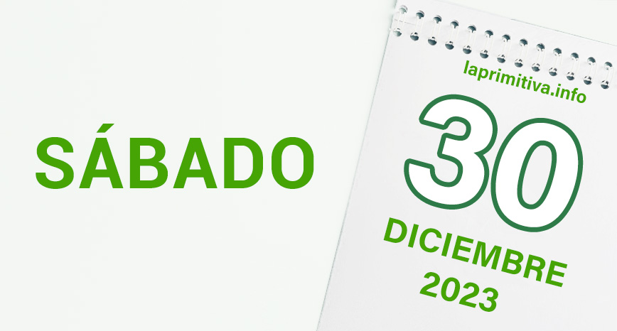 La Primitiva, sorteo 30 diciembre 2023