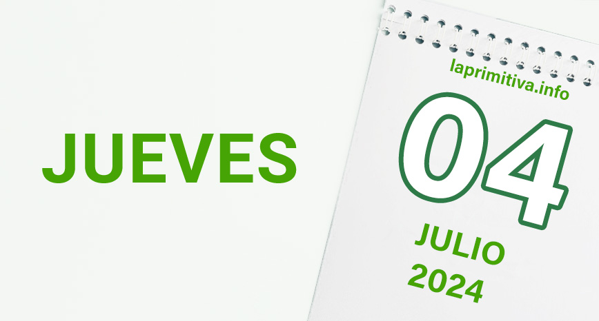 La Primitiva, jueves 4 de julio 2024