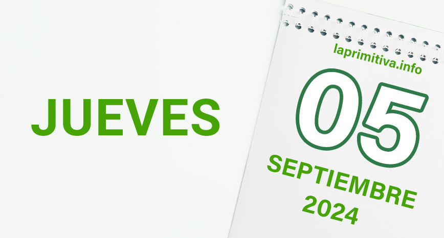 La Primitiva, jueves 5 de septiembre 2024