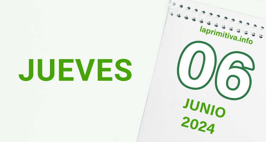 La Primitiva, jueves 6 de junio 2024