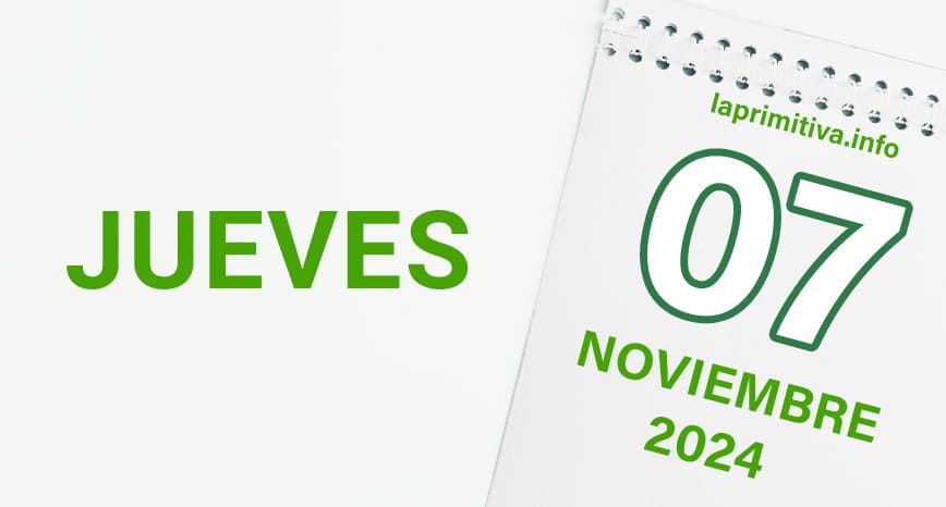 La Primitiva, jueves 7 de noviembre 2024