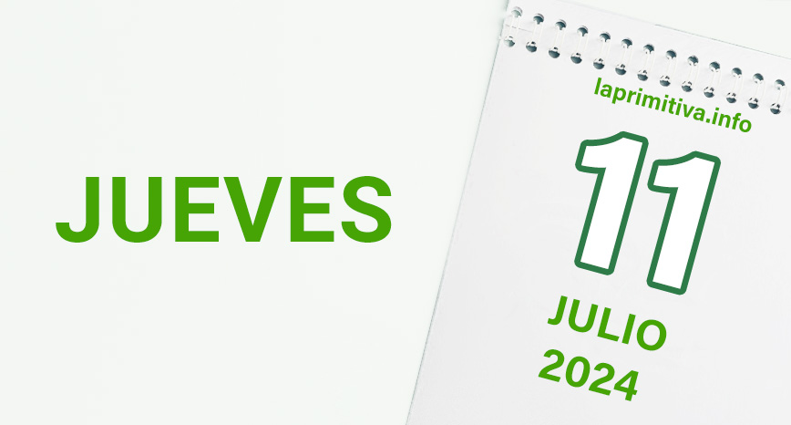 La Primitiva, jueves 11 de julio 2024