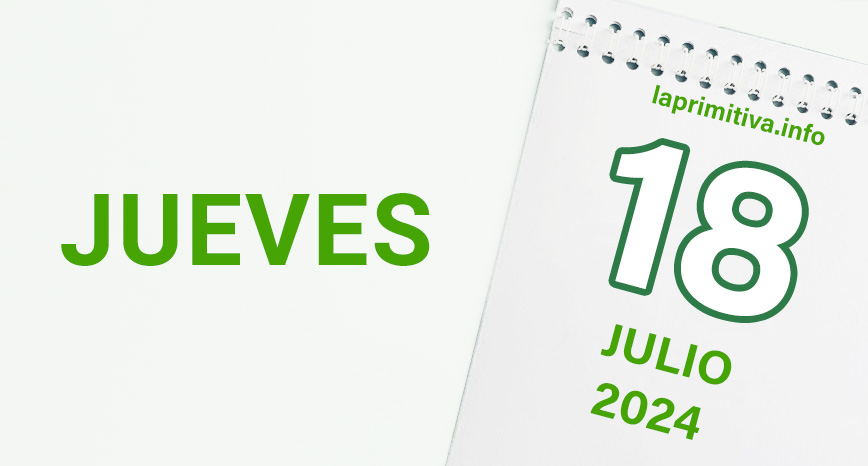 La Primitiva, jueves 18 de julio 2024